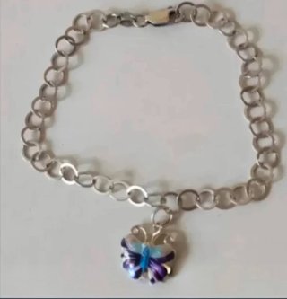 Pulseras Plata Ley Colgantes