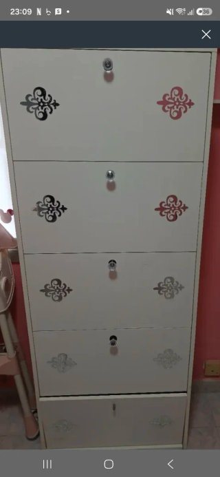 REGALO Zapatero alto blanco y plateado