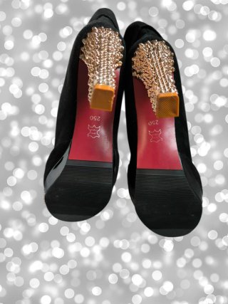 Botines negros con plataforma talla 39