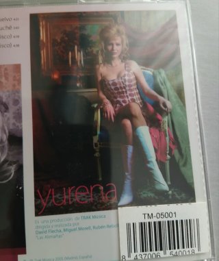Yurena Vuelvo Fangoria Tamara,Maxi cd