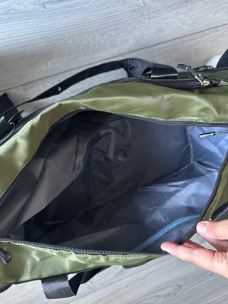 Mochila The North Face Verde Negra Nueva