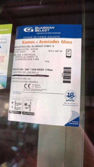 Puerta PVC Bronce Kömmerling