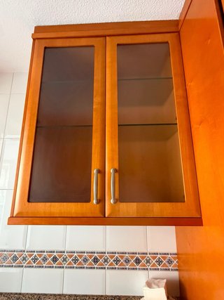 Cocina completa madera y mármol
