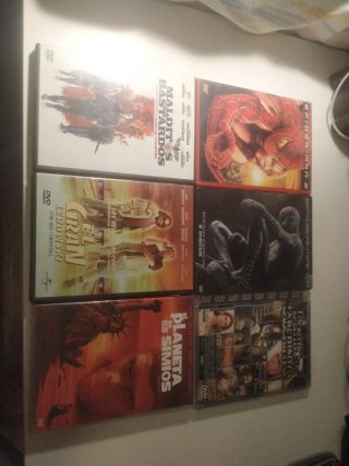 Lote 6 Películas DVD: Tarantino, Spiderman, Coen..