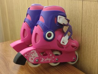 patines en línea para niñas pequeñas (talla 26/28)