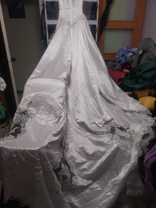 Vestido de Novia Blanco con Pedrería