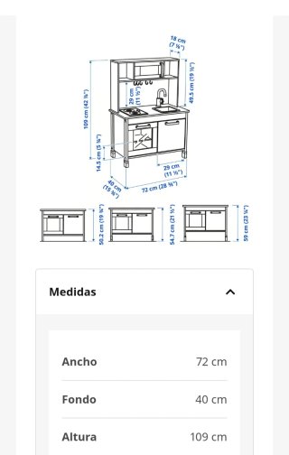 Cocinita juguete infantil Ikea