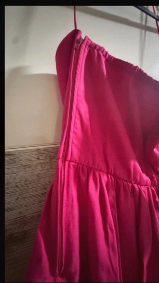Vestido Naf Naf fiesta rosa fucsia Talla 42