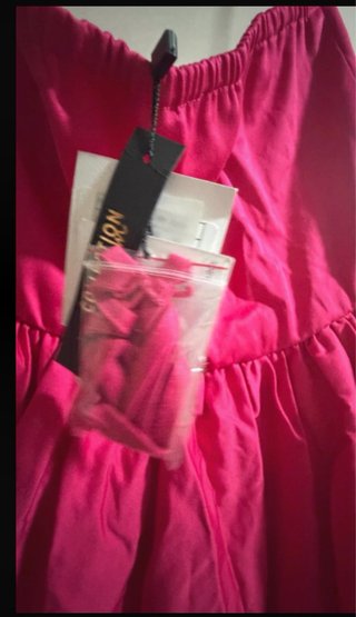 Vestido Naf Naf fiesta rosa fucsia Talla 42
