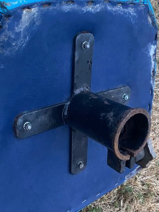 Asientos de barco azules