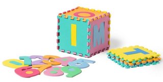 Alfombra puzzle infantil letras y números