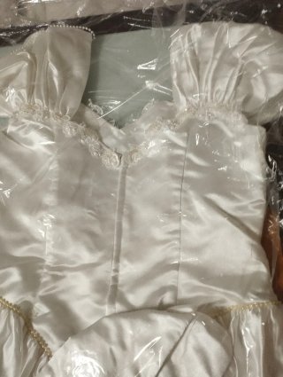 Vestido de Novia Nuptial Blanco Hecho en Francia