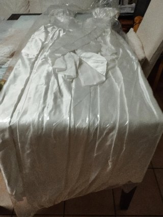 Vestido de Novia Nuptial Blanco Hecho en Francia