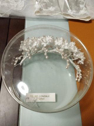 Vestido de Novia Nuptial Blanco Hecho en Francia