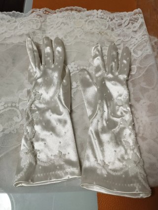 Vestido de Novia Nuptial Blanco Hecho en Francia