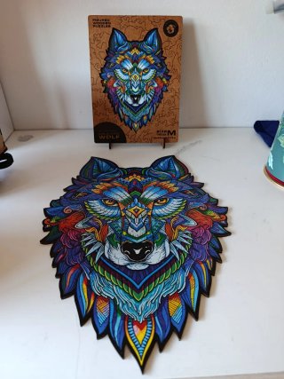 Rompecabezas UNIDRAGON Lobo Mandala