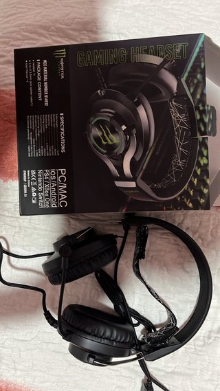 Cascos Gaming Monster Energy Nuevos