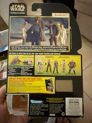 Star Wars Bespin Han Solo Kenner Power Force