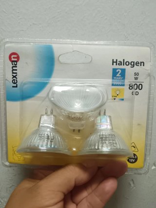 Bombillas Halógenas Lexman MR16 50W 12V (Pack 2)