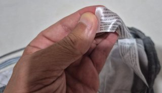 Pantaloni grigi in lino e cotone
