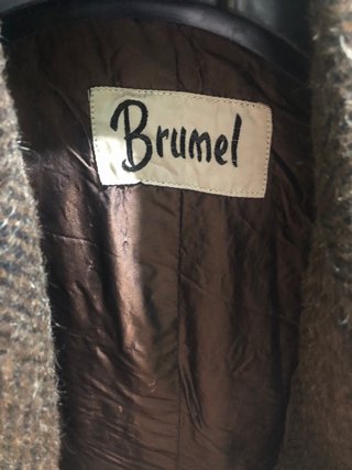 Chaquetón hombre pelo marrón vintage