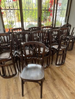 12 Sillas Tonet Madera Cafetería