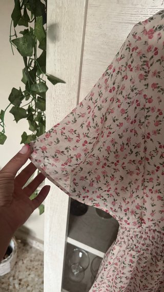 Vestido largo floral Stradivarius
