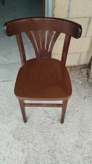 12 Sillas Tonet Cafetería Madera