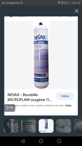 2 Garrafas NEVAX oxigene