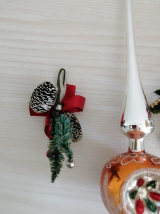 Puntale albero di Natale in vetro
