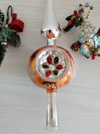 Puntale albero di Natale in vetro