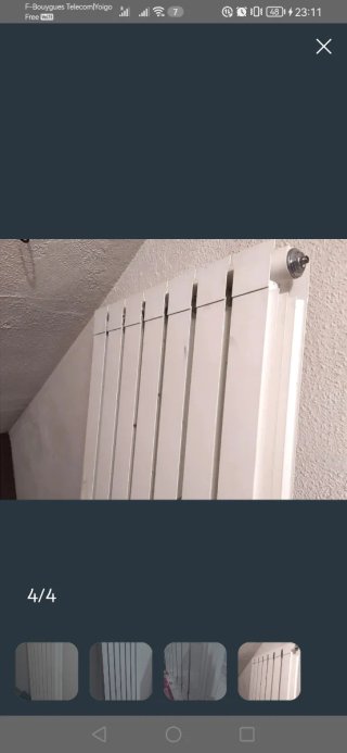 Radiador vertical alumini Roca moderno 7 elementos