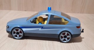 Playmobil Coche Policía Azul con Figura
