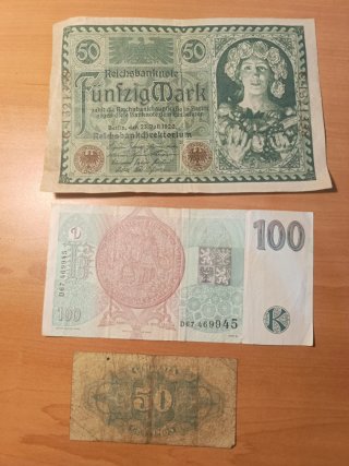 Lote 9 Billetes Antiguos España y Europa S.XX