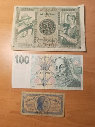 Lote 9 Billetes Antiguos España y Europa S.XX