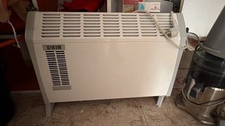 Calentador HJM blanco y gris