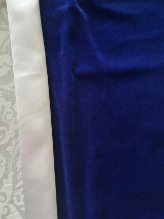 Manto hebrea azul y blanco