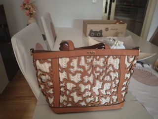 Bolso Tous Camel y Rafia