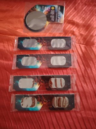 4 Gafas Eclipse Solar ISO 12312-1