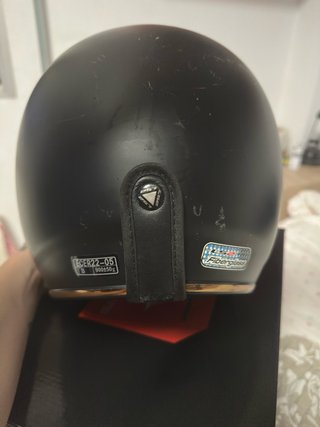 Casco Moto Bobber Negro Mate