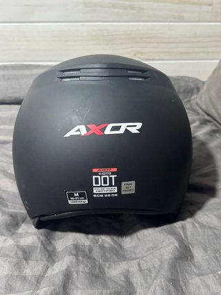 Casco Moto Axor Talla M Negro