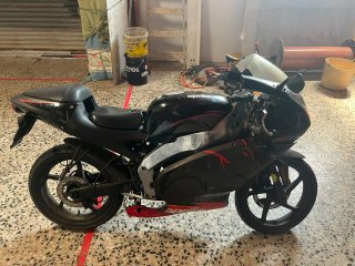 Chasis Aprilia rs50Negra y Roja