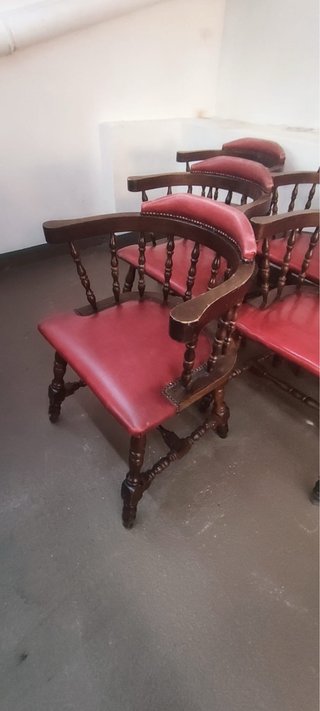 6 Sillas Tonet Clásicas Piel Madera