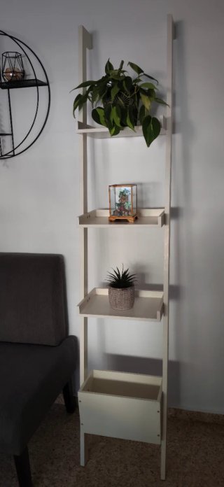 Estantería Escalera Blanca 1'80 cm