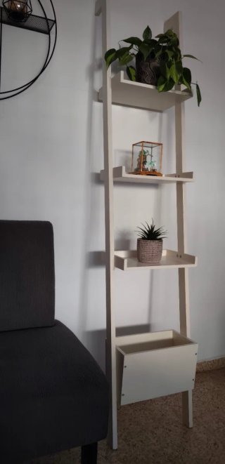 Estantería Escalera Blanca 1'80 cm