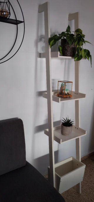 Estantería Escalera Blanca 1'80 cm