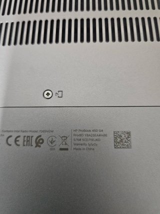 Portátil HP ProBook 450 G4 Plata/Negro