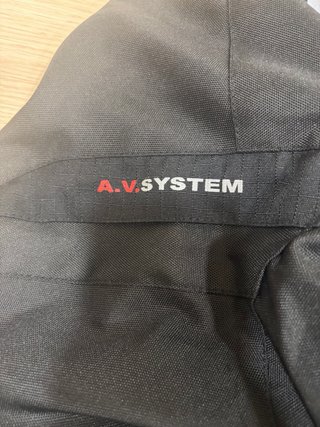 Chaqueta de moto negra