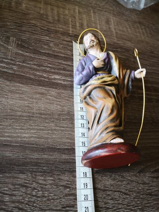 Belén mediano de cerámica pintado a mano