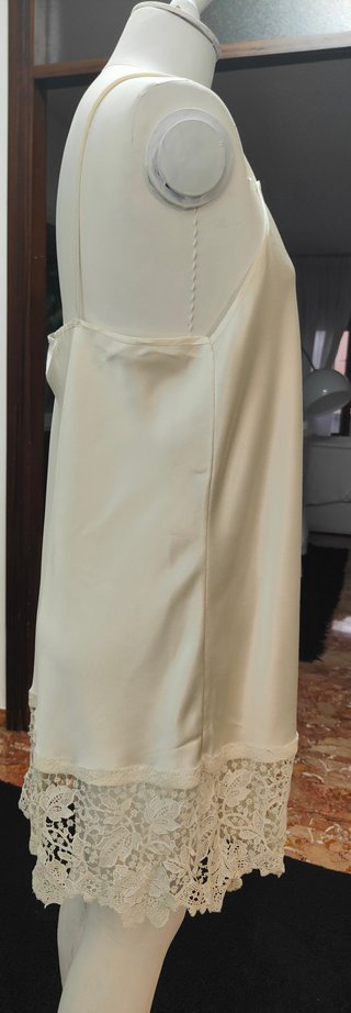 Sottoveste Drusi avorio con pizzo